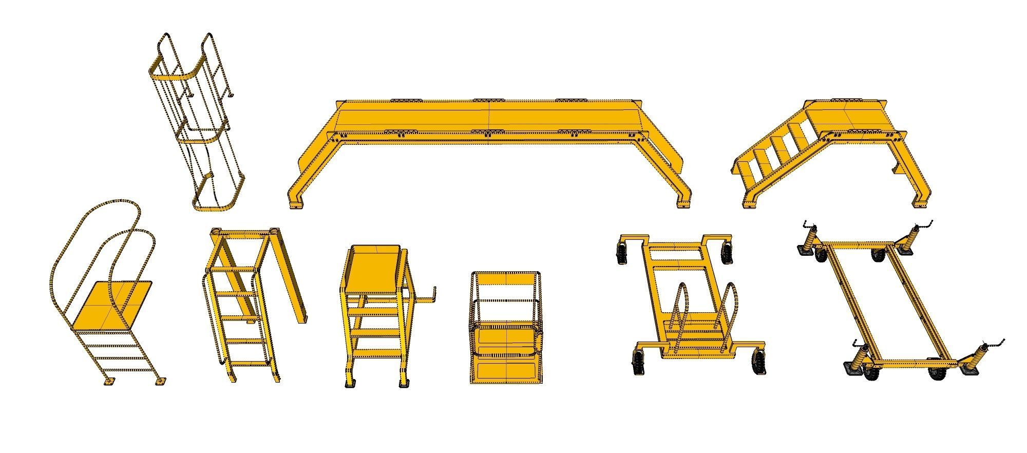 Sci-Fi architecture Elements collection 28 3D model_30