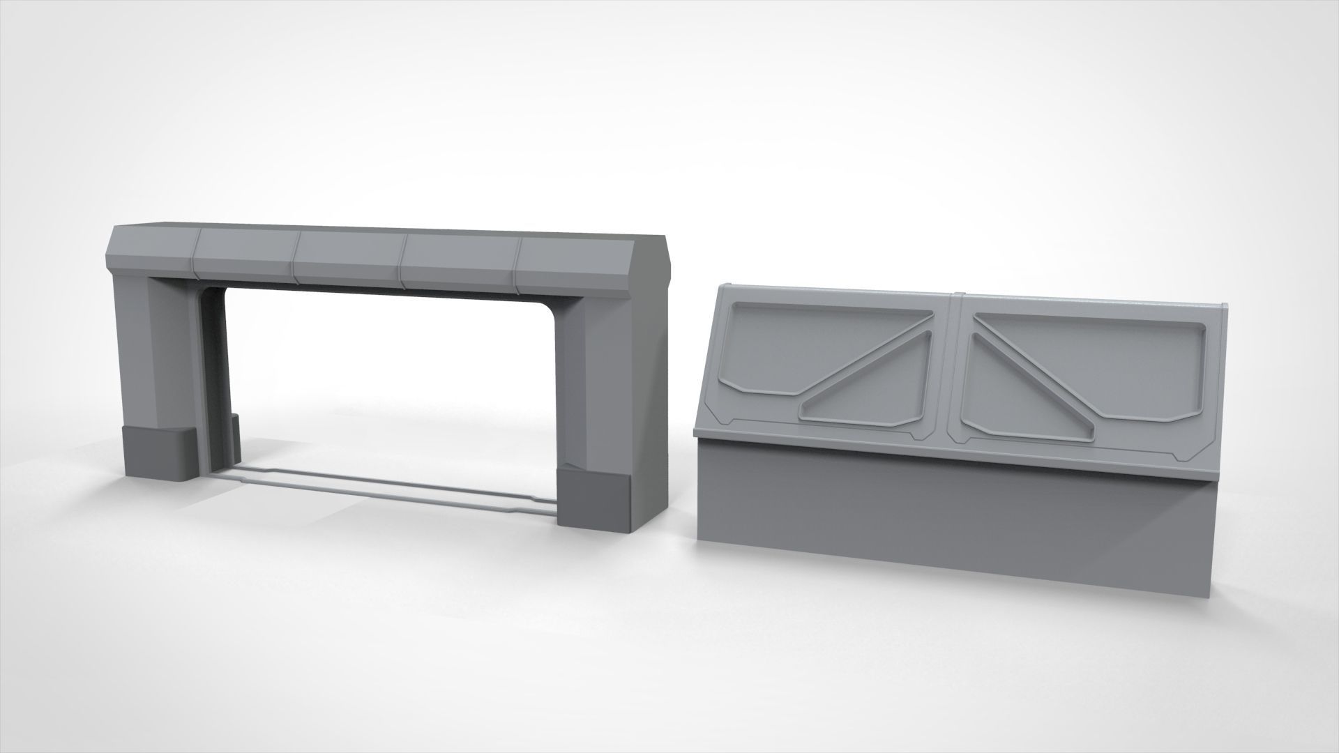 Sci-Fi architecture Elements collection 28 3D model_14