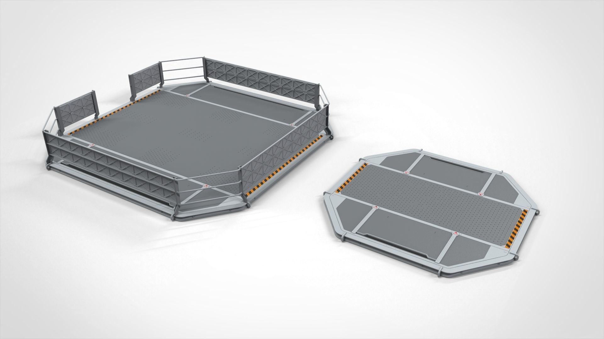 Sci-Fi architecture Elements collection 28 3D model_4