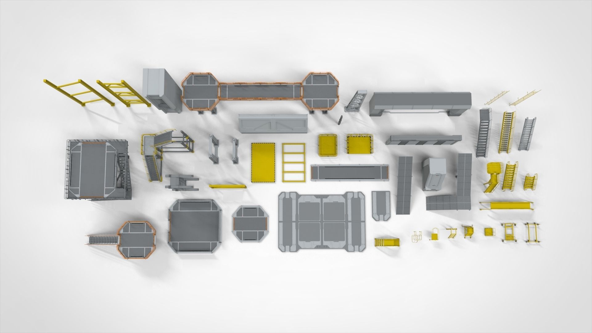 Sci-Fi architecture Elements collection 28 3D model_1