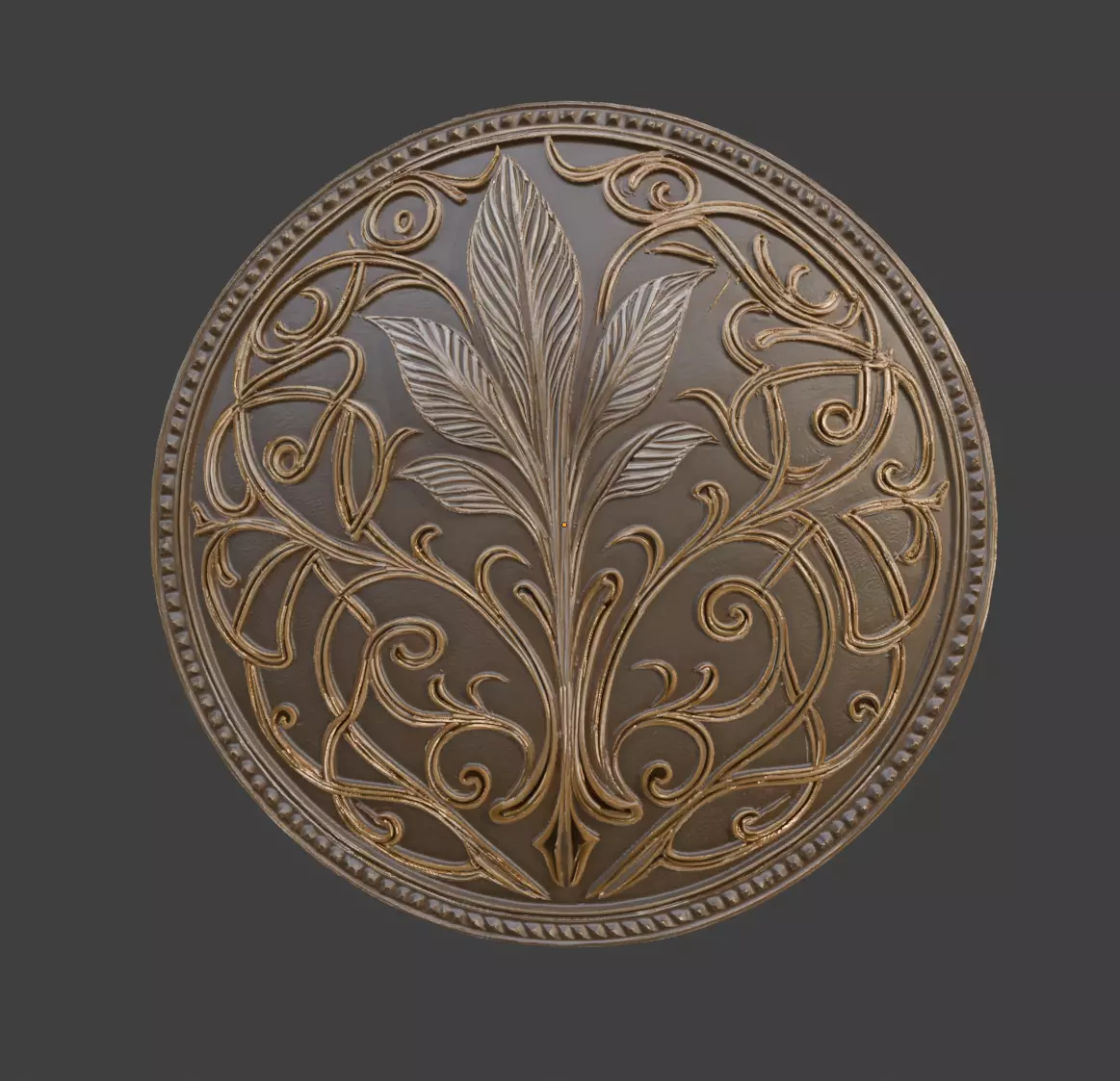 Elven Shield - Button 3D print model