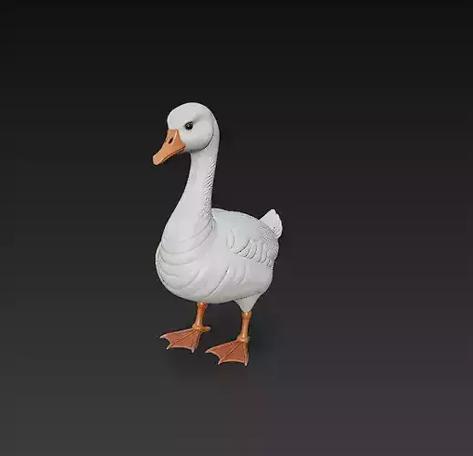 Duck 3D Model Basic - Low Poly Simple