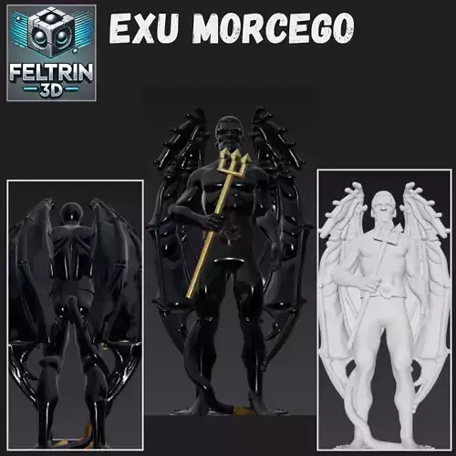 Orixa Exu Morcego - Entidade Umbanda 3D print model