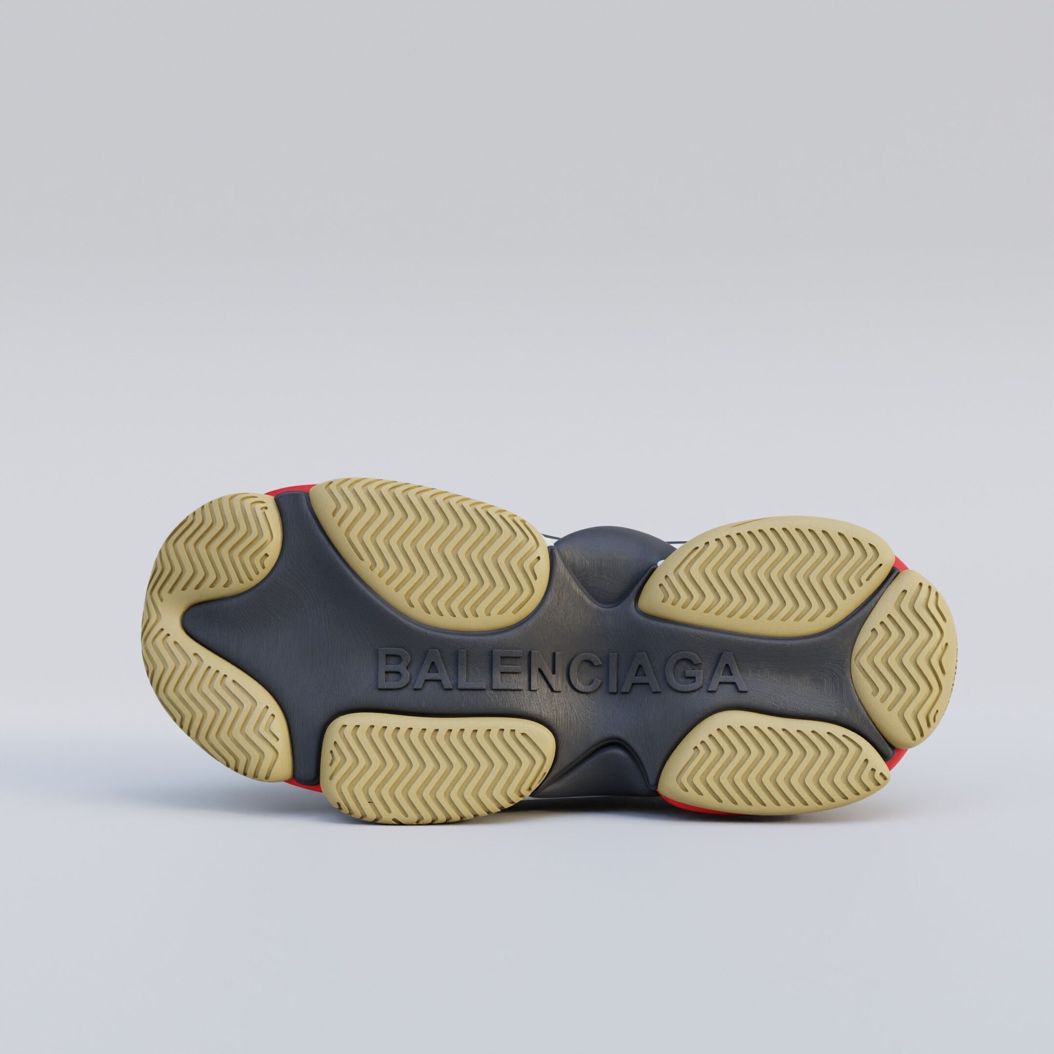 3D Printed Balenciaga Triple S Shoe 3D print model_9