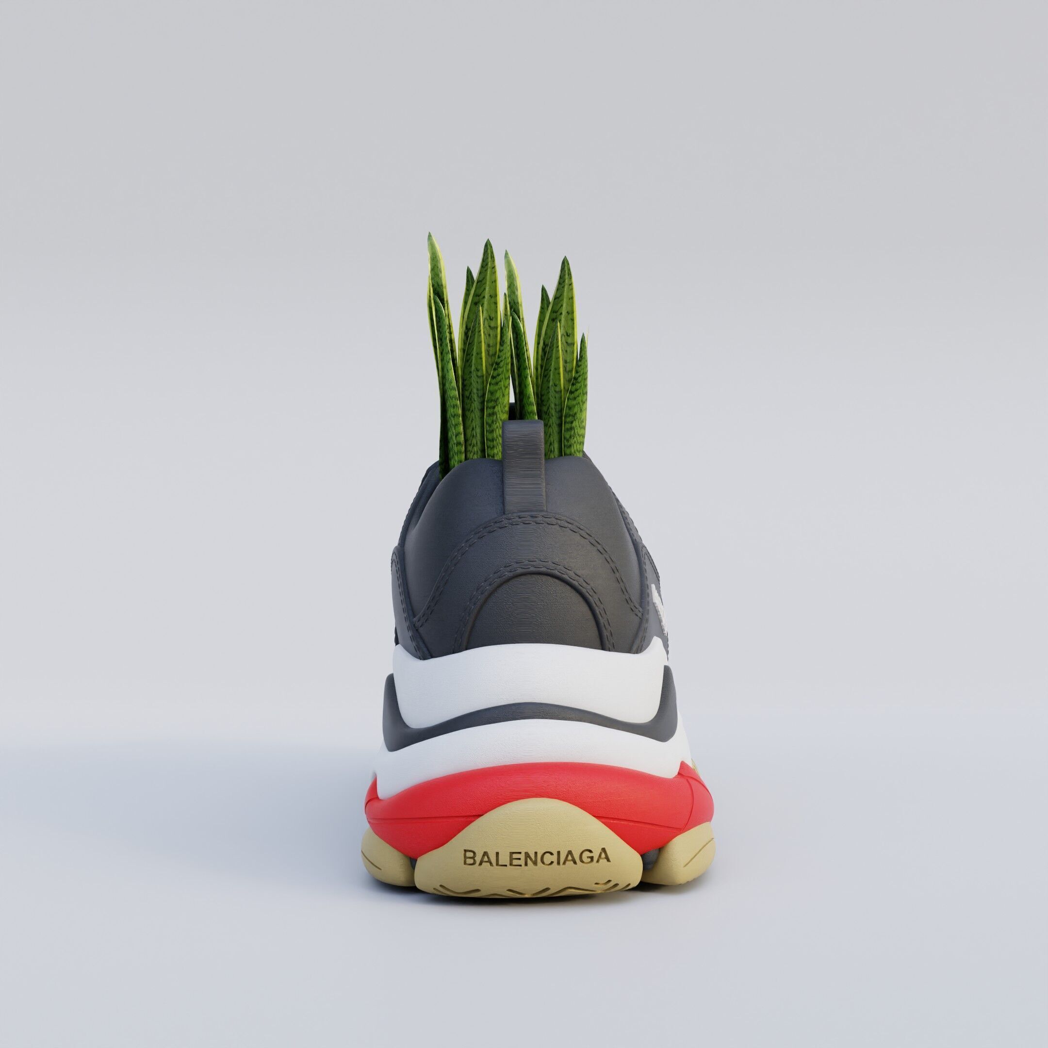 3D Printed Balenciaga Triple S Shoe 3D print model_4