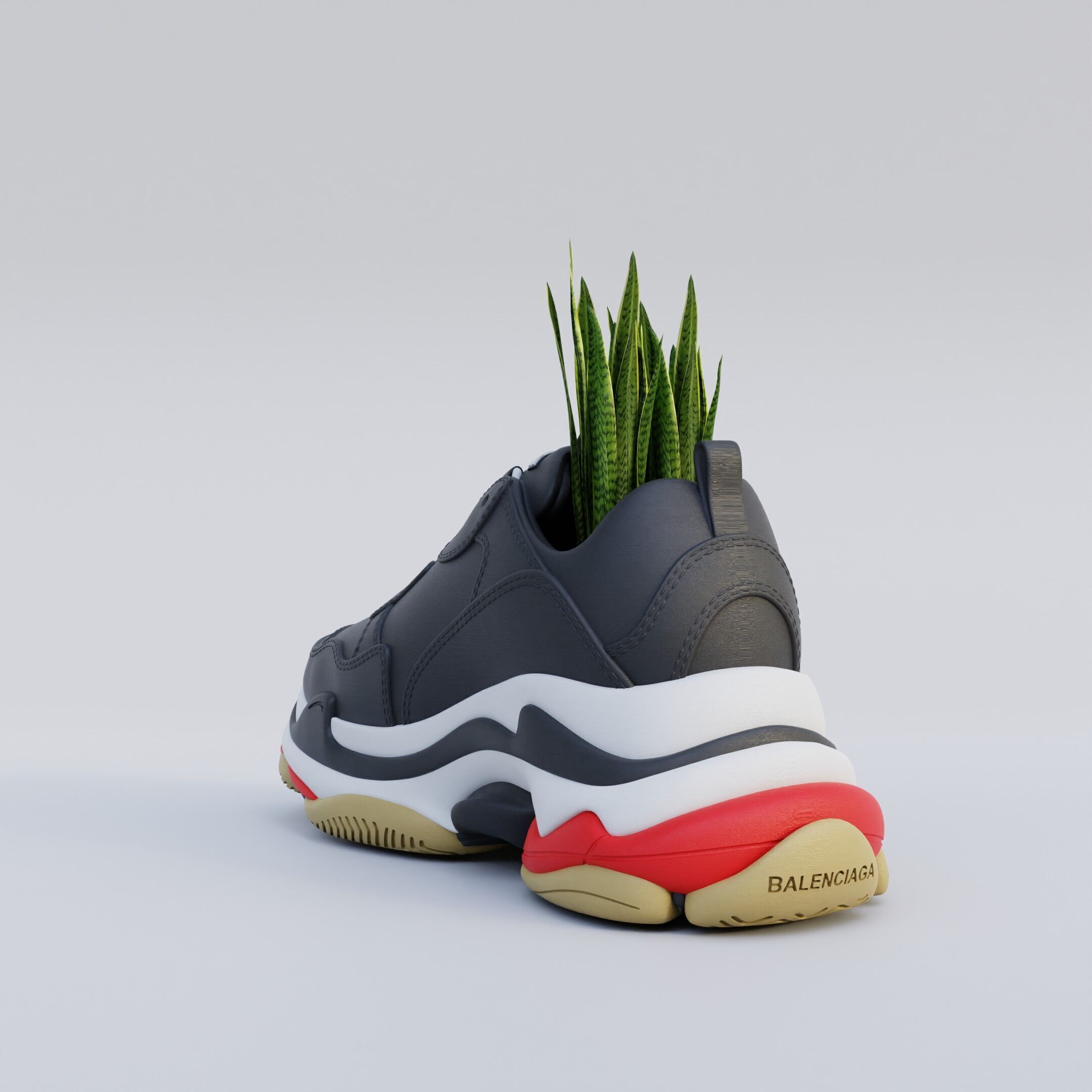 3D Printed Balenciaga Triple S Shoe 3D print model_5