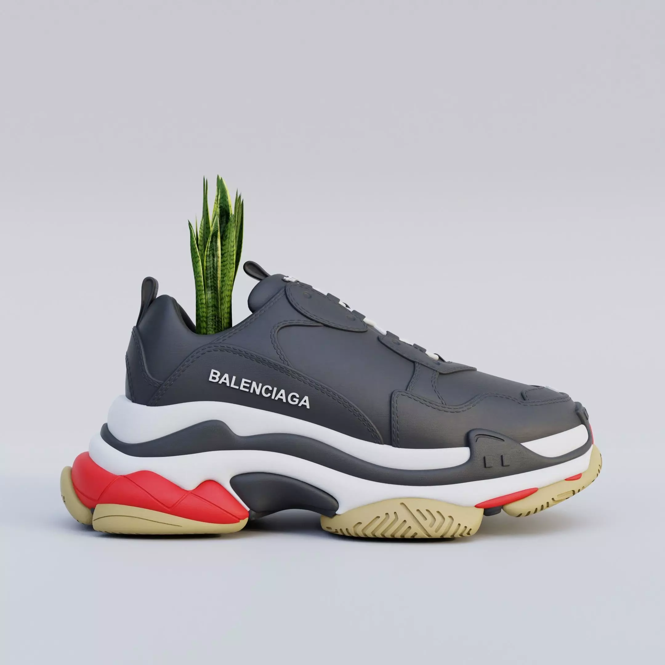 3D Printed Balenciaga Triple S Shoe 3D print model_0