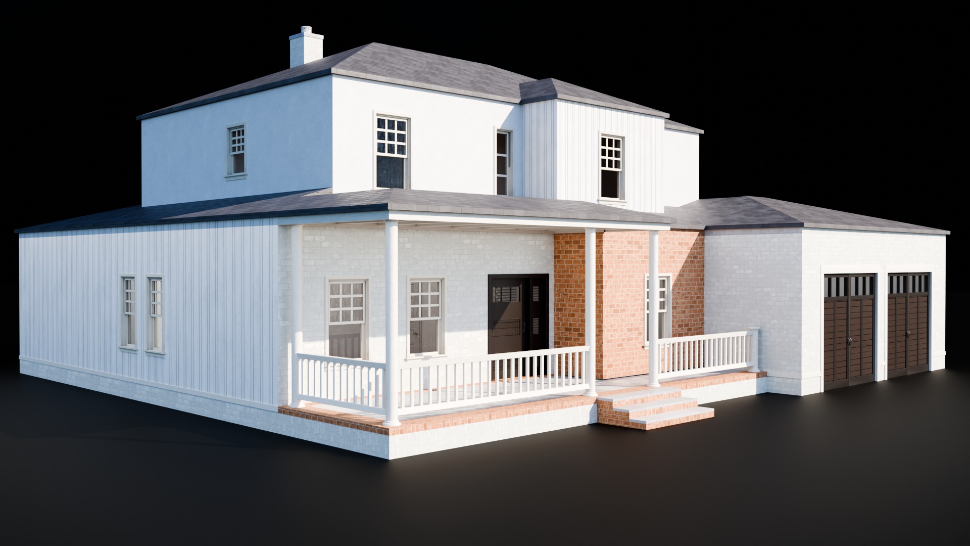 Enterable Houses 3D Model Collection_2
