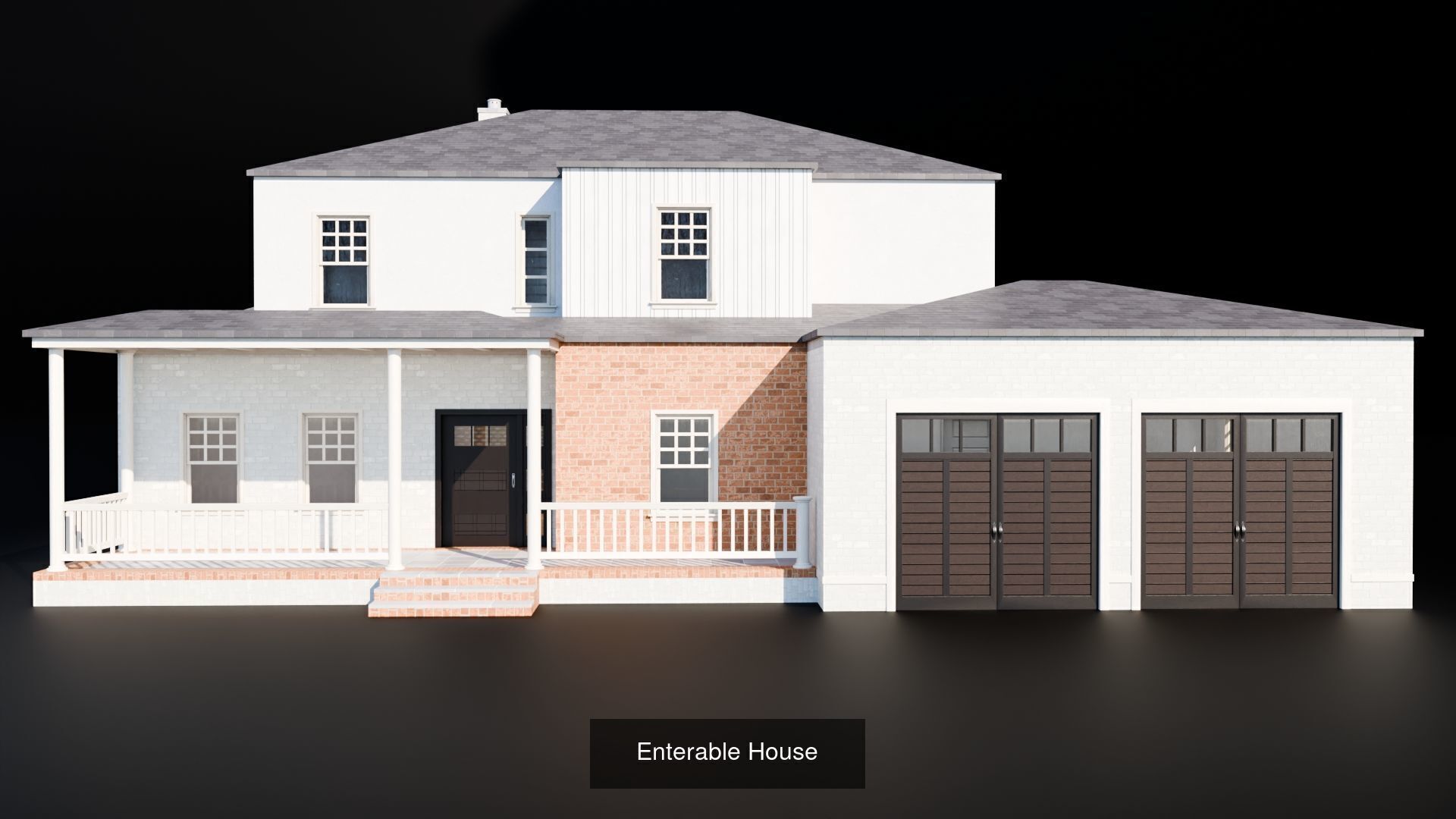 Enterable Houses 3D Model Collection_1