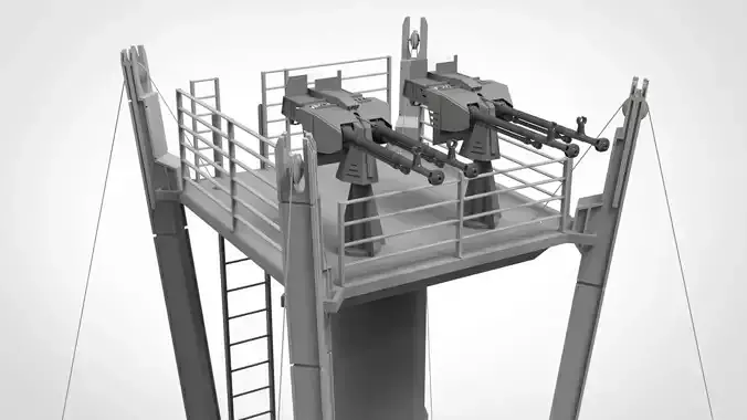 starship troopers tower 3D model