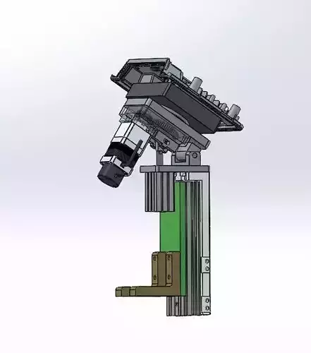 Tilting assembly with combined cylinder and rotation