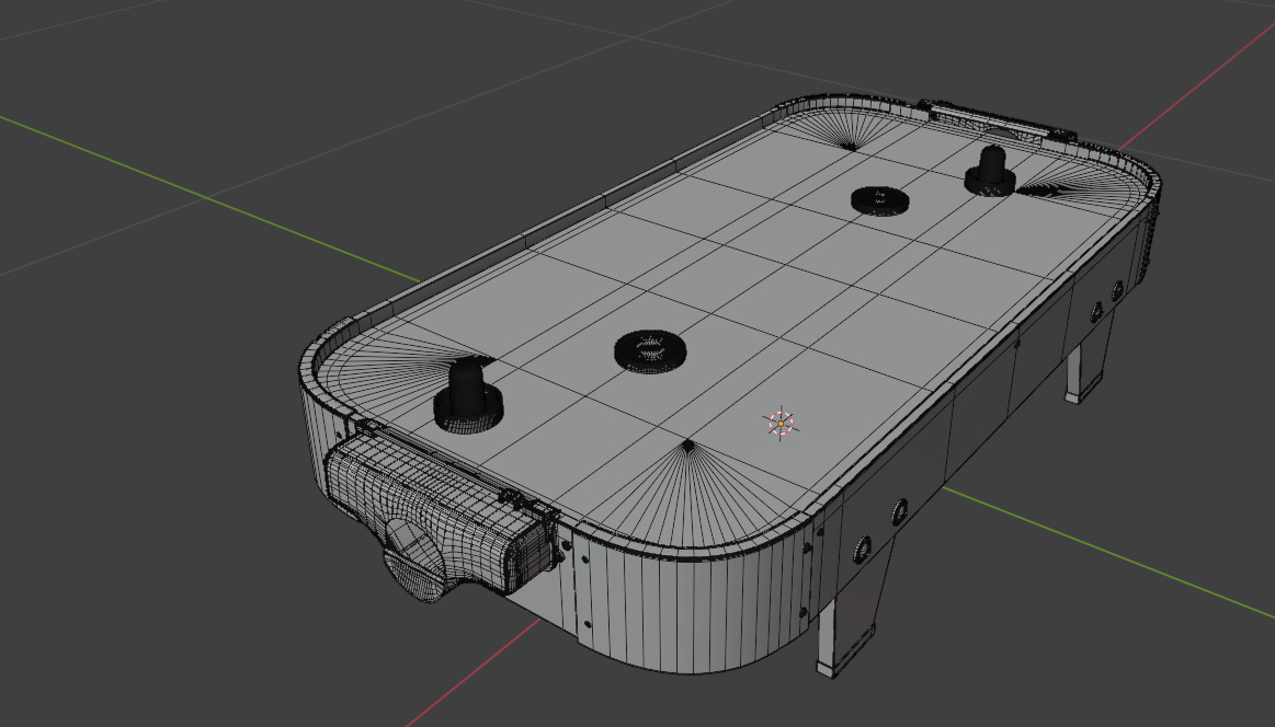 PEXMOR 40-inch Tabletop Air Hockey Table 3D model_2