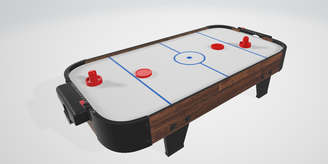 PEXMOR 40-inch Tabletop Air Hockey Table 3D model_1