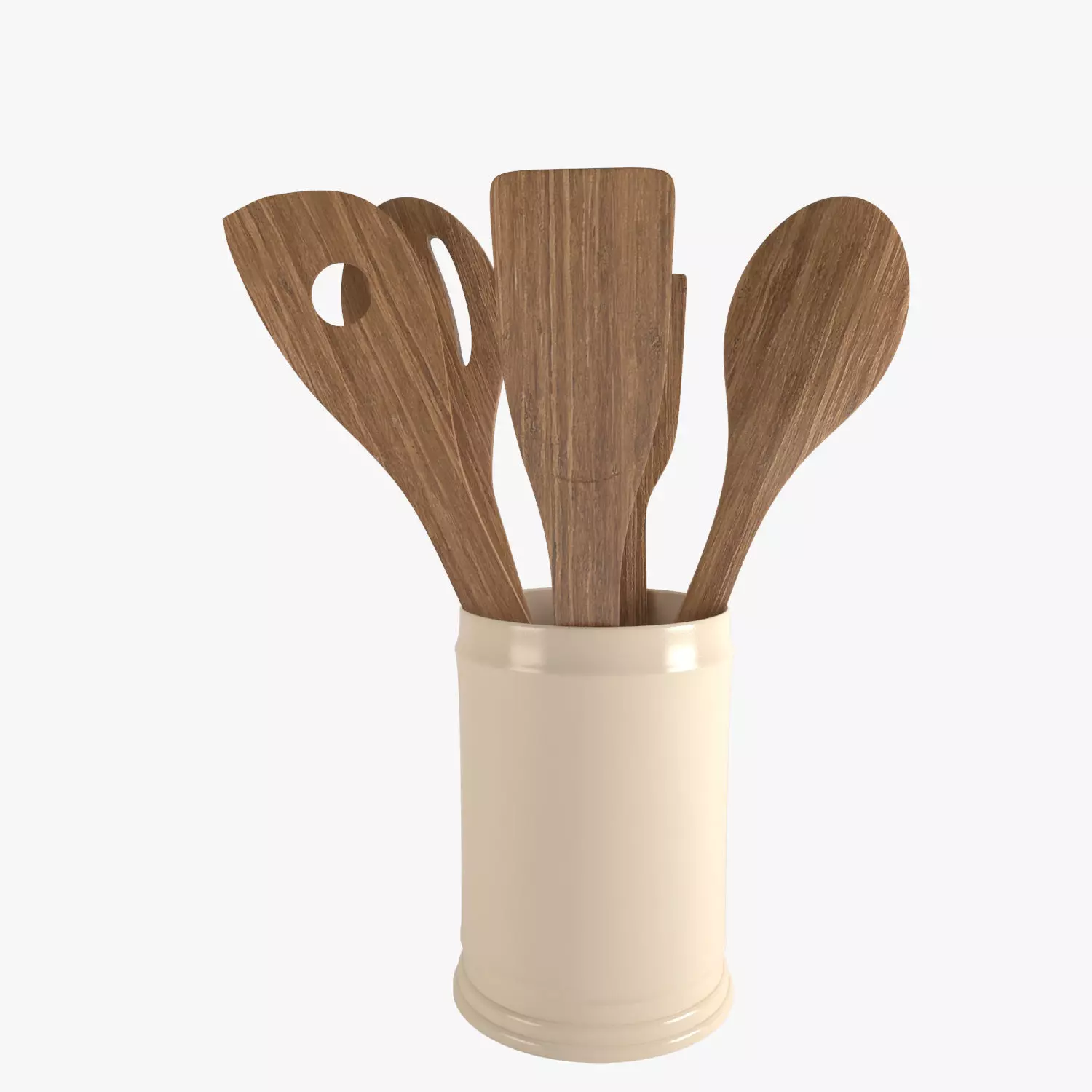 Jar of Spoons 3D model_0