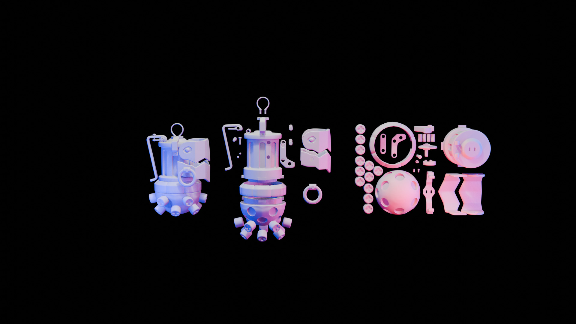 Jinx grenade model 3D print model_5