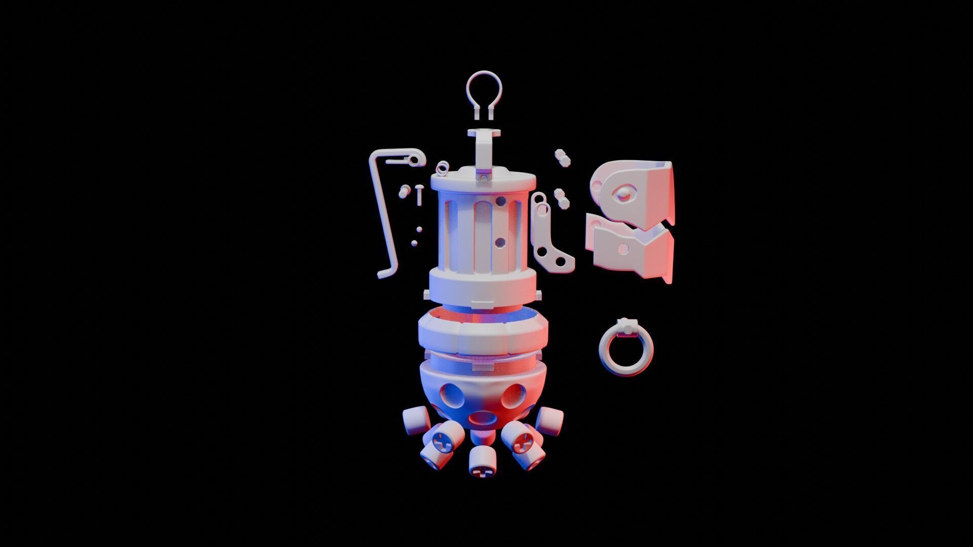 Jinx grenade model 3D print model_4