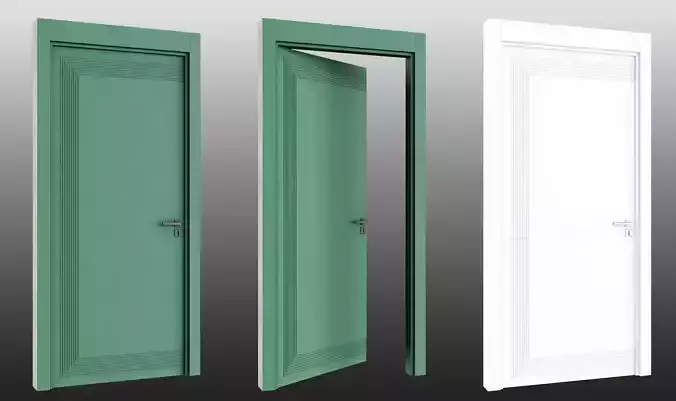 Door 01 Low-poly 3D model