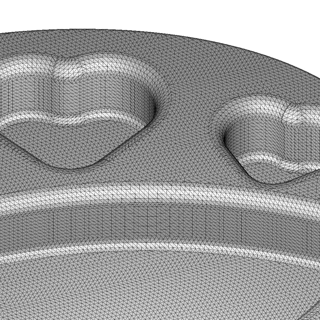 Premium Oval Heart Plate 3D print model_4
