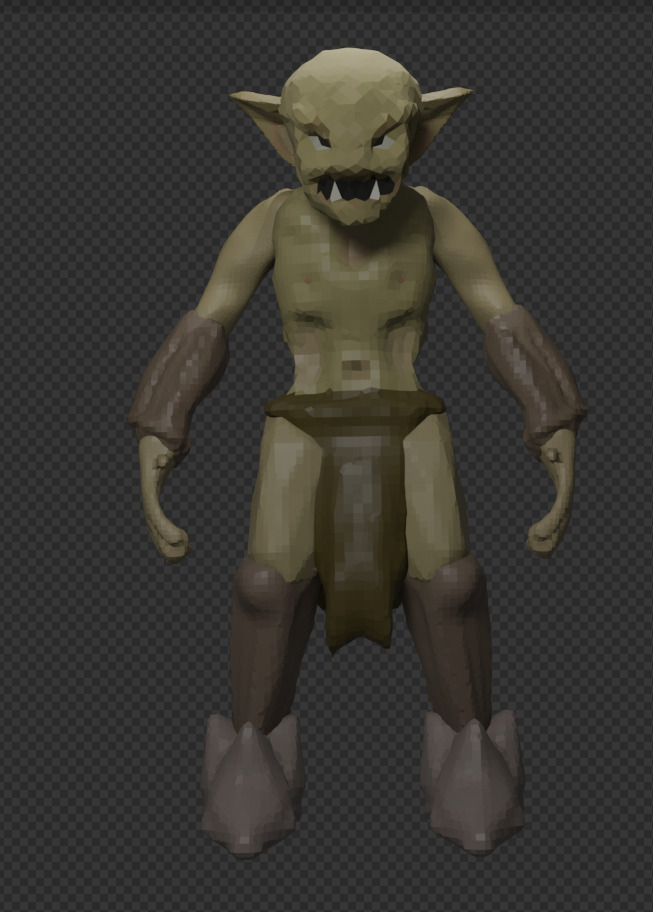 PS1 Style Orc 3D model_2