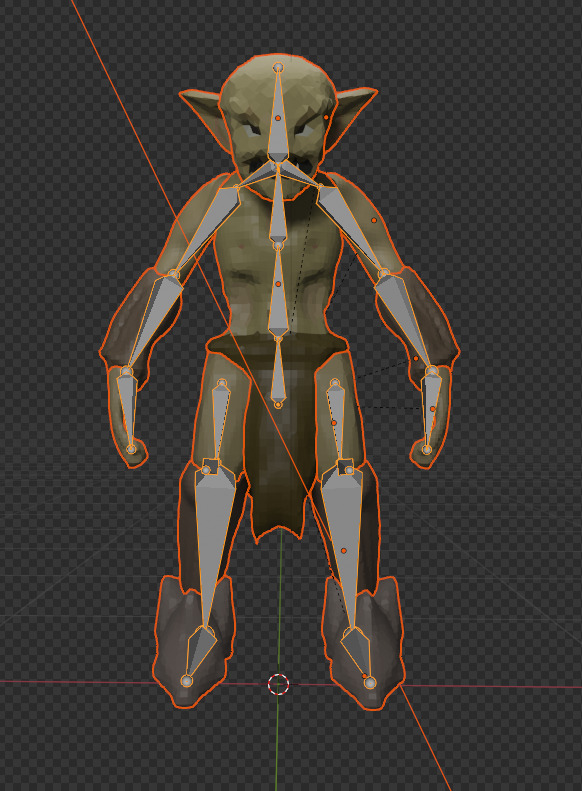 PS1 Style Orc 3D model_1