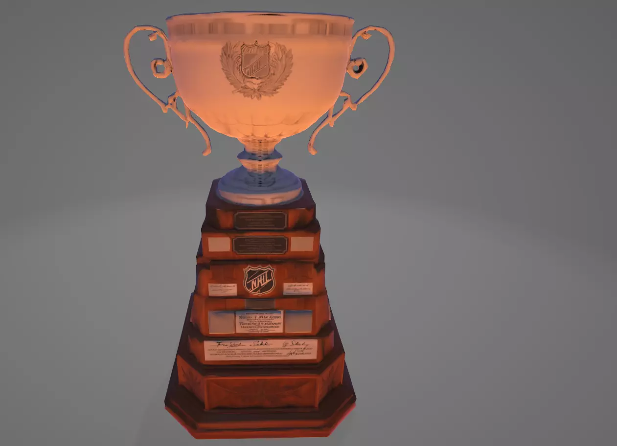 NHL Trophy 3D Render Prestigious Ice Hockey Award 3D print model