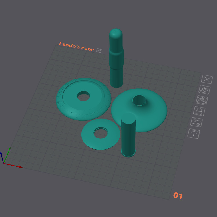 Lando cane -Star Wars cosplay 3D print model_4