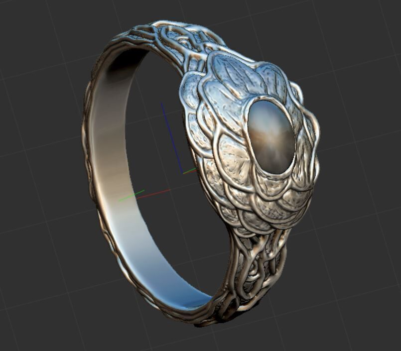 Dark souls - Tiny being s ring 3D print model_14