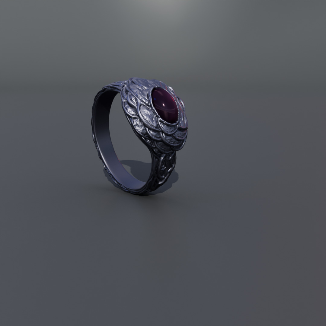 Dark souls - Tiny being s ring 3D print model_9