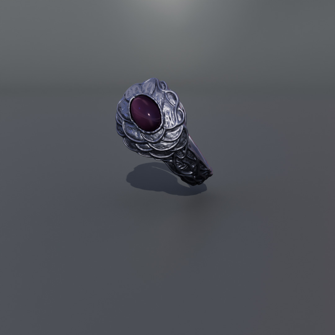 Dark souls - Tiny being s ring 3D print model_11