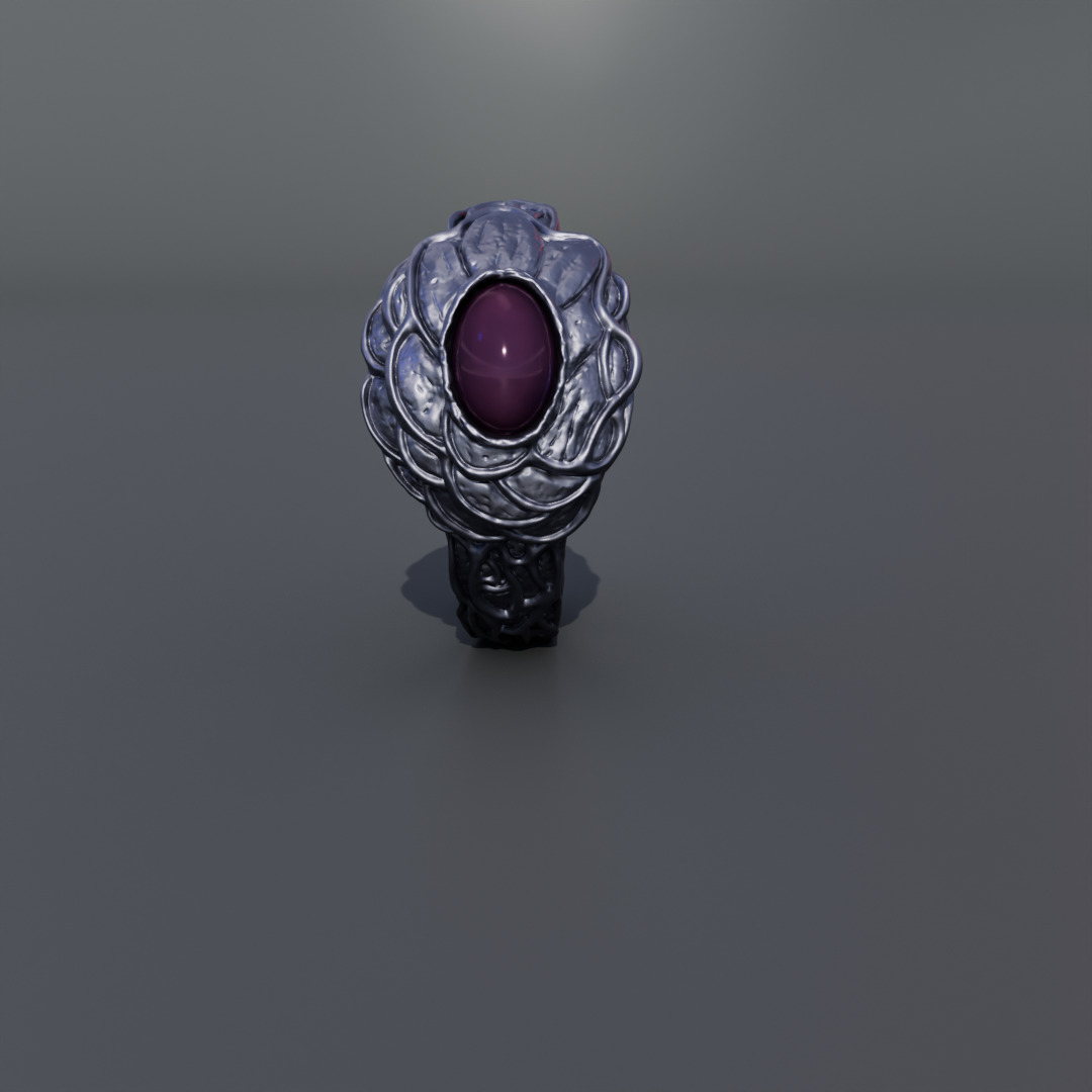 Dark souls - Tiny being s ring 3D print model_3
