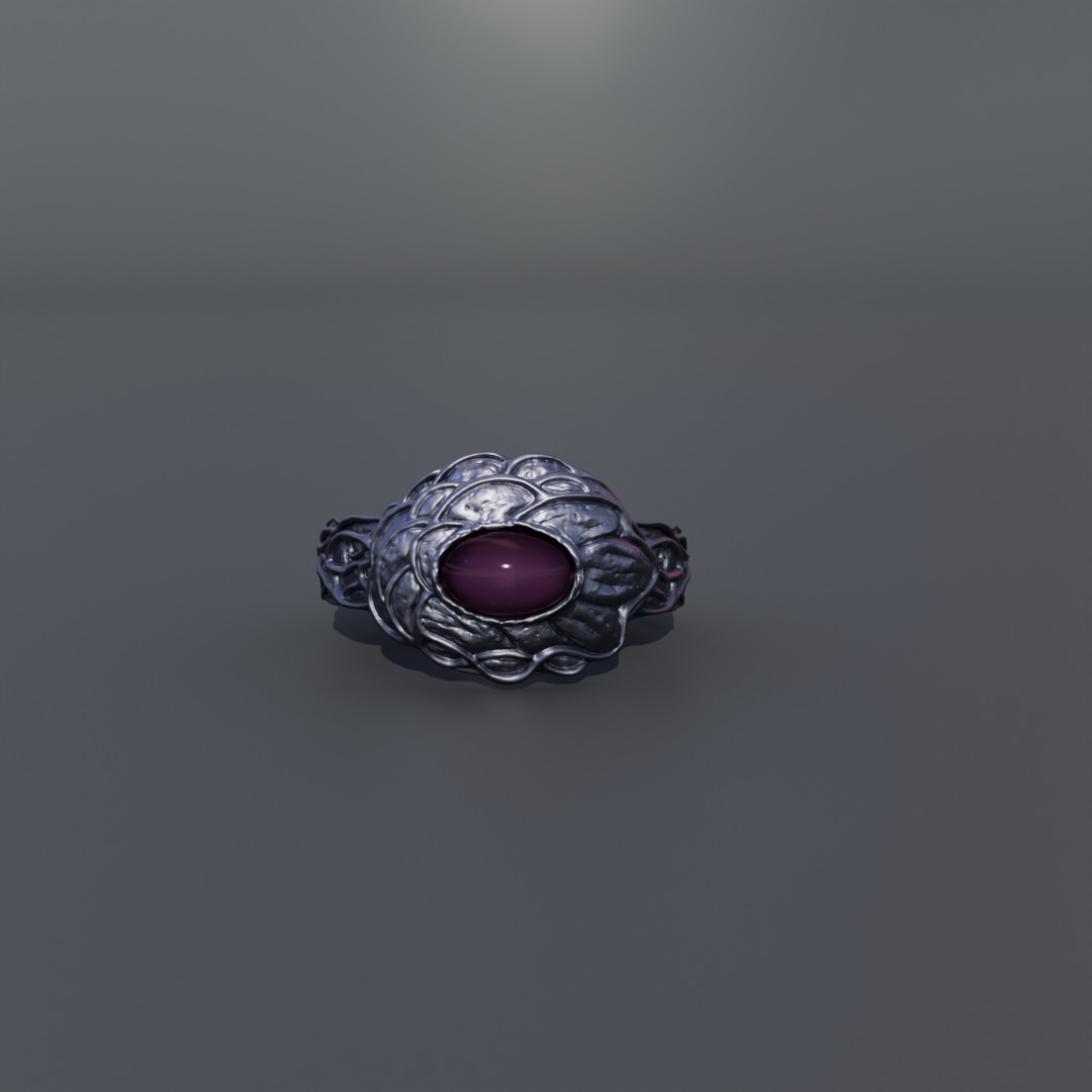 Dark souls - Tiny being s ring 3D print model_5