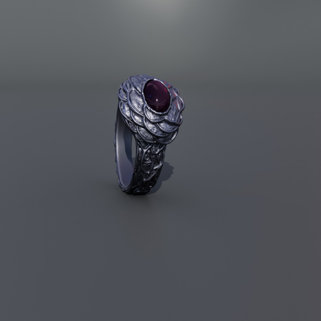 Dark souls - Tiny being s ring 3D print model_6
