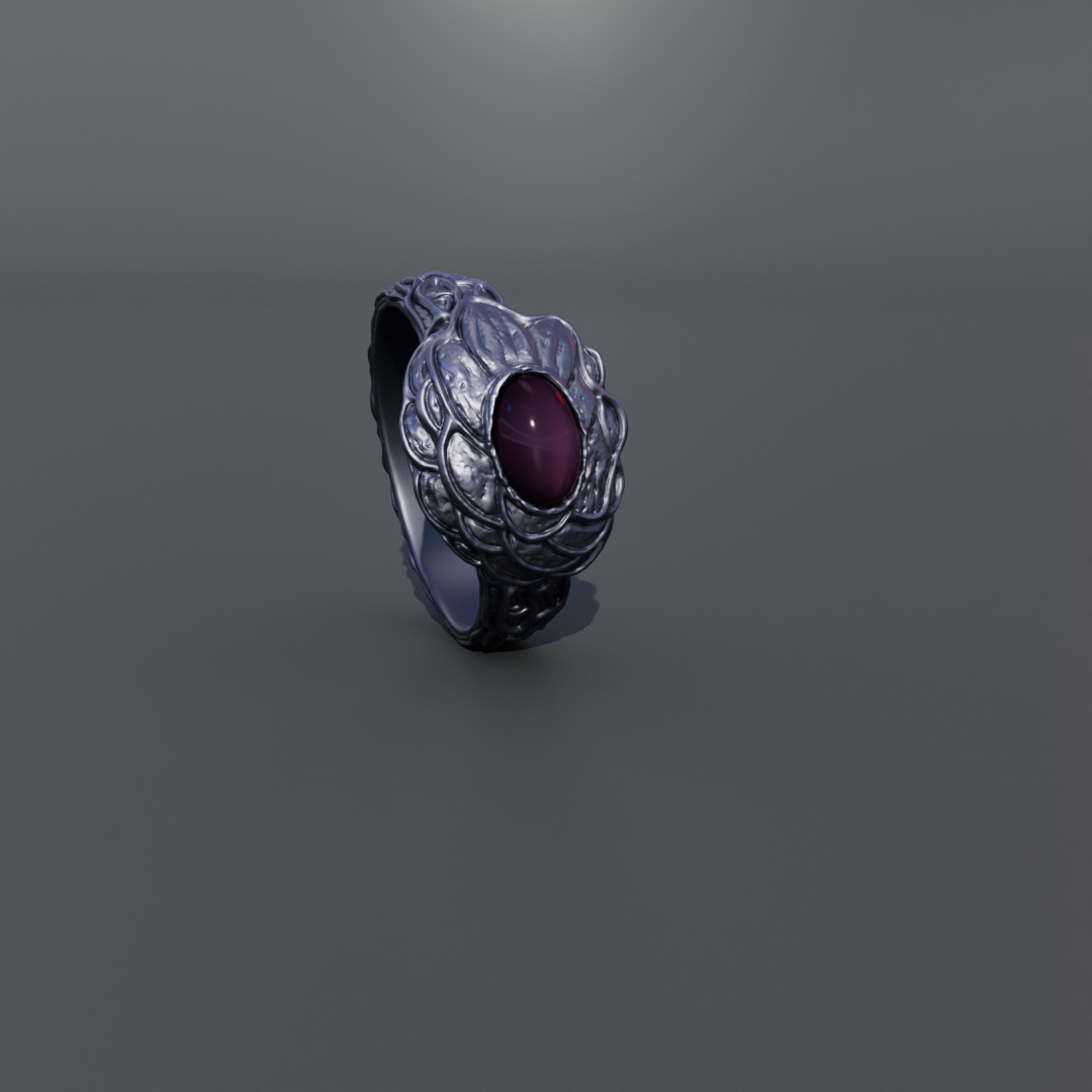 Dark souls - Tiny being s ring 3D print model_4