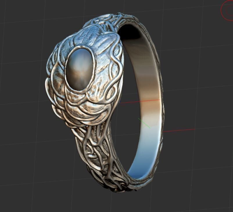 Dark souls - Tiny being s ring 3D print model_13