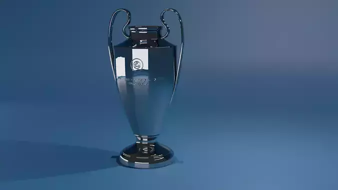 Champions League Trophy High Quality 3D Model