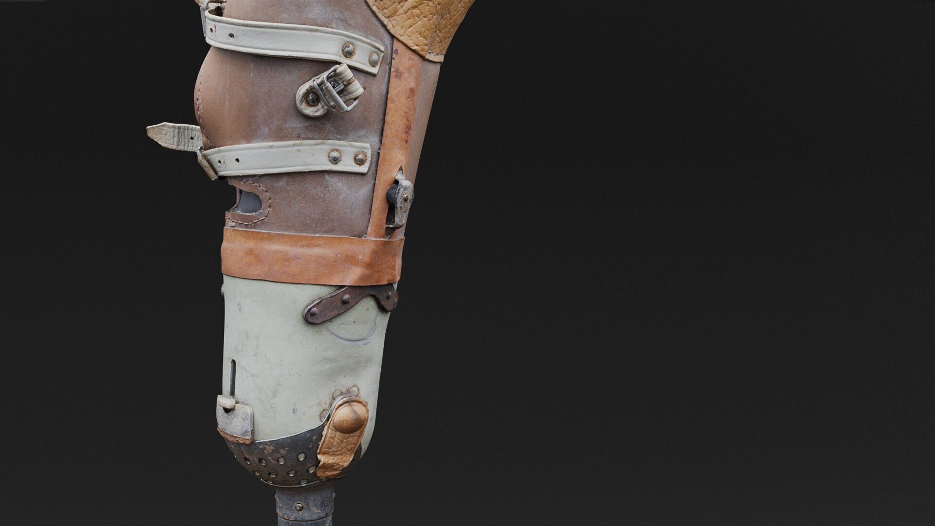 Prosthesis Prototype Old Low-poly 3D model_3