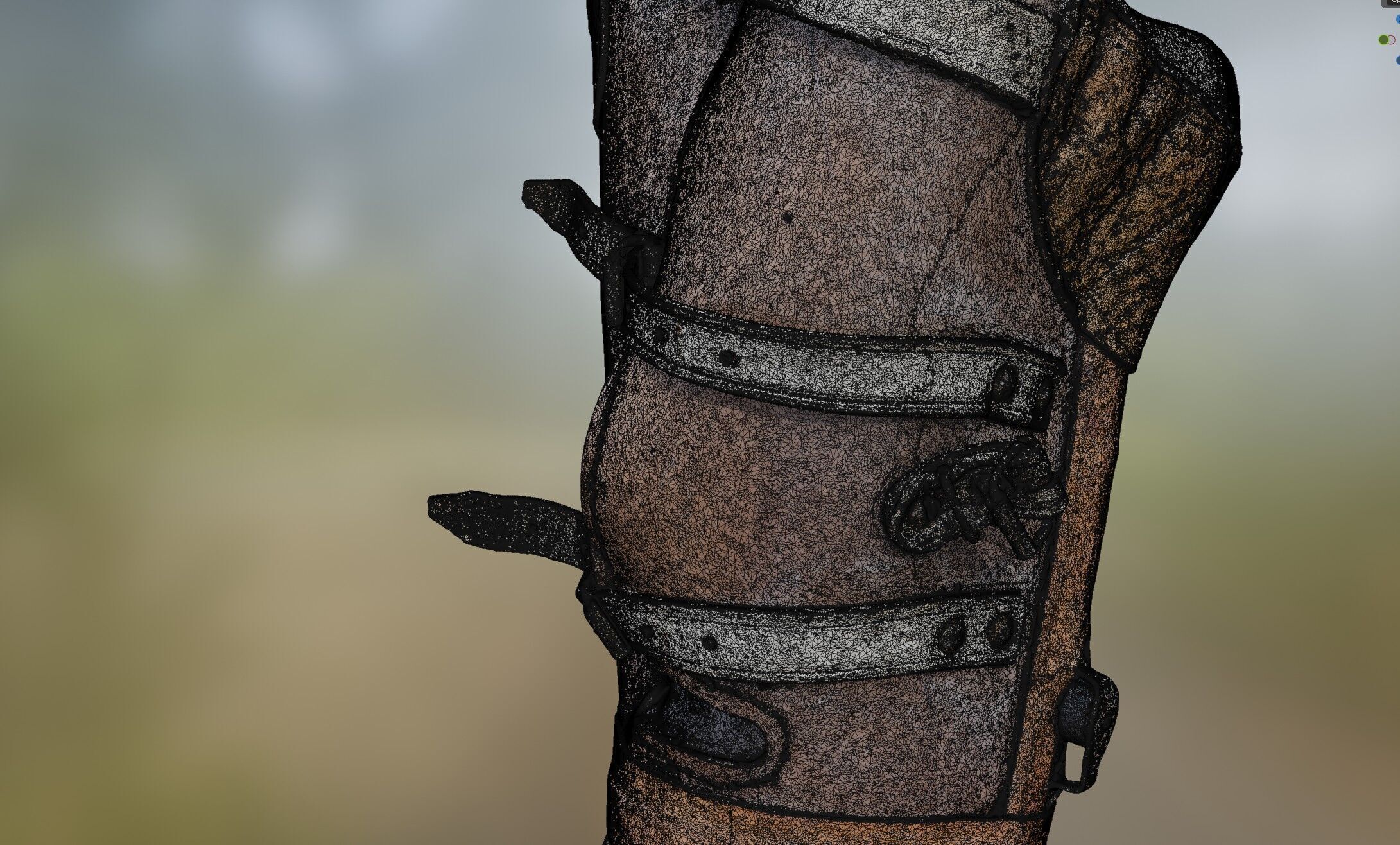 Prosthesis Prototype Old Low-poly 3D model_10