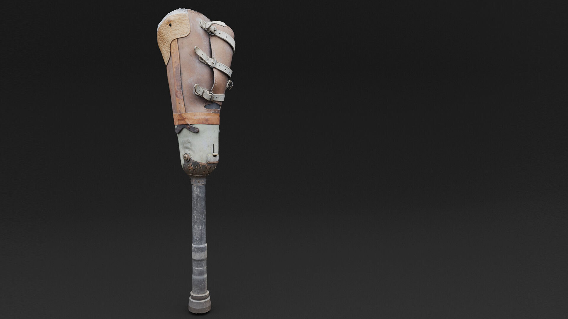 Prosthesis Prototype Old Low-poly 3D model_2
