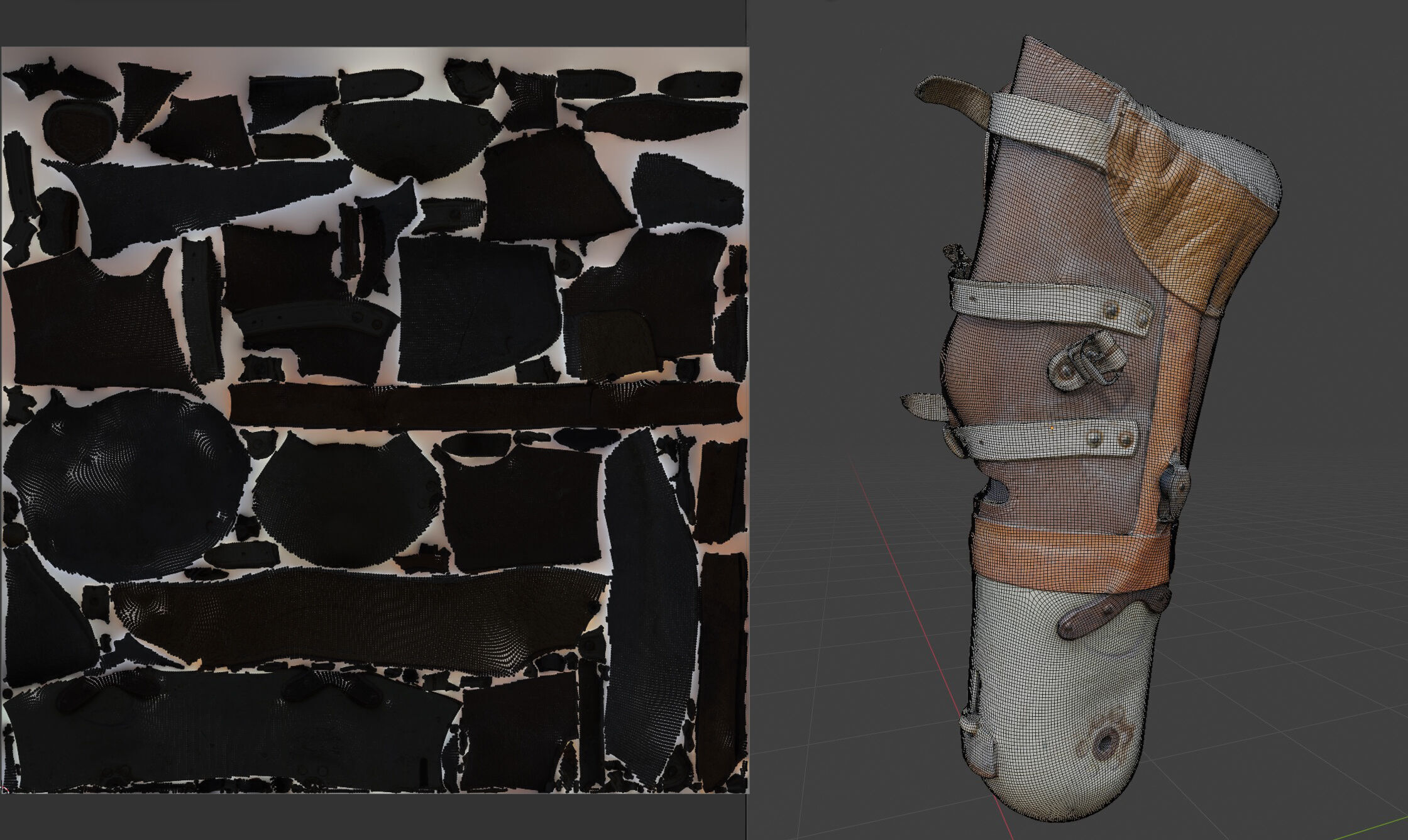 Prosthesis Prototype Old Low-poly 3D model_7