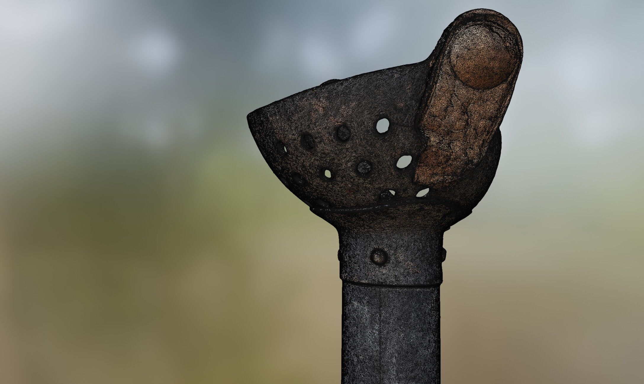 Prosthesis Prototype Old Low-poly 3D model_9