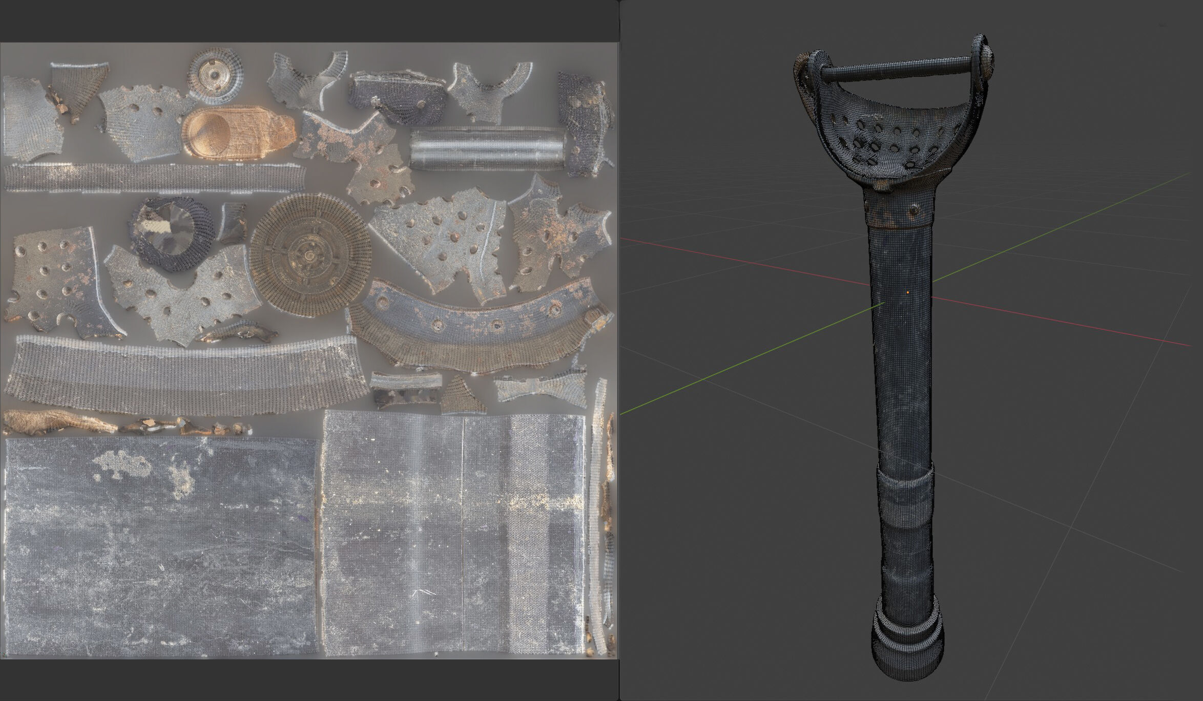 Prosthesis Prototype Old Low-poly 3D model_8