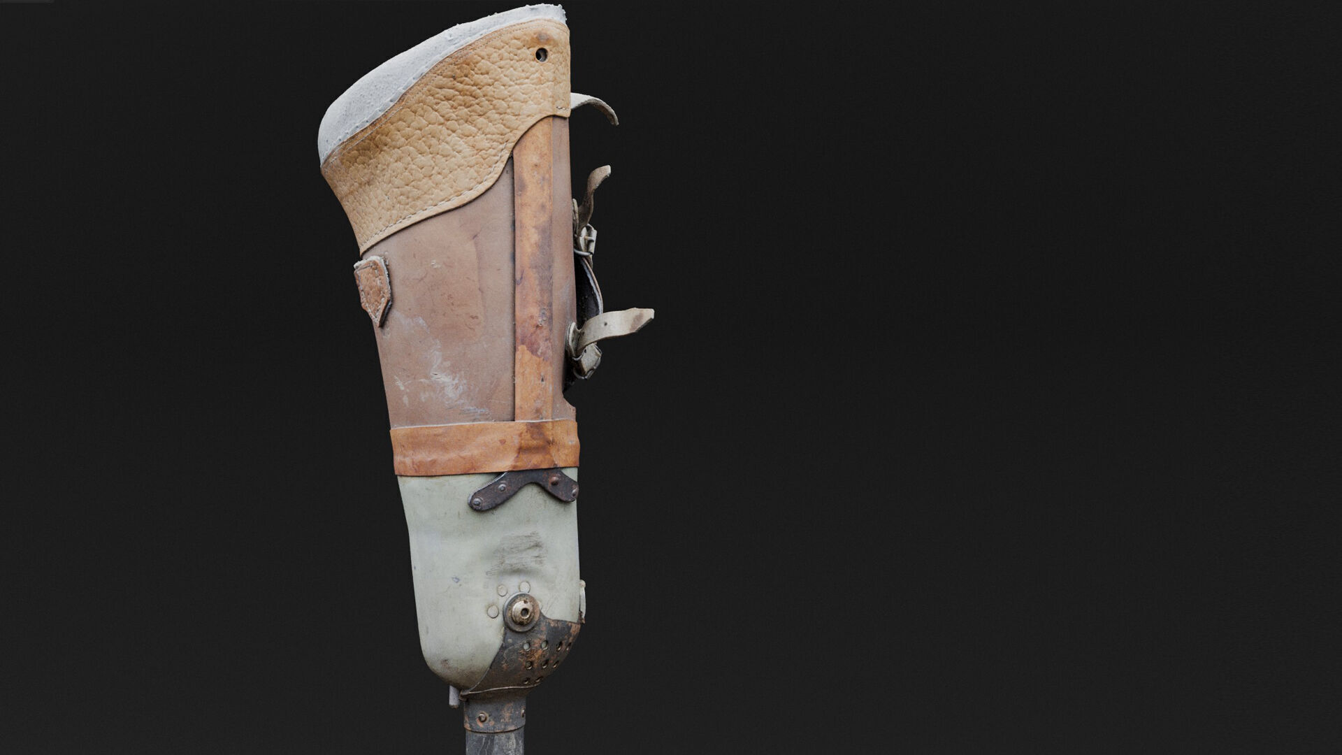Prosthesis Prototype Old Low-poly 3D model_5