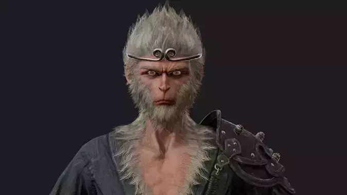 Myth Wukong  Game Ready 3D Character  Low-poly 3D model