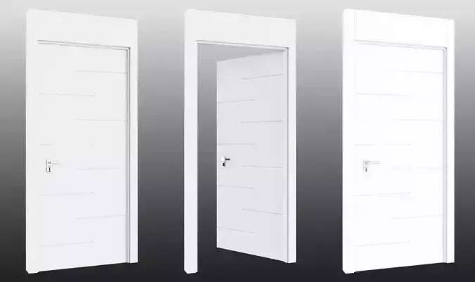 Door 06 Low-poly 3D model Door 06 Low-poly 3D model