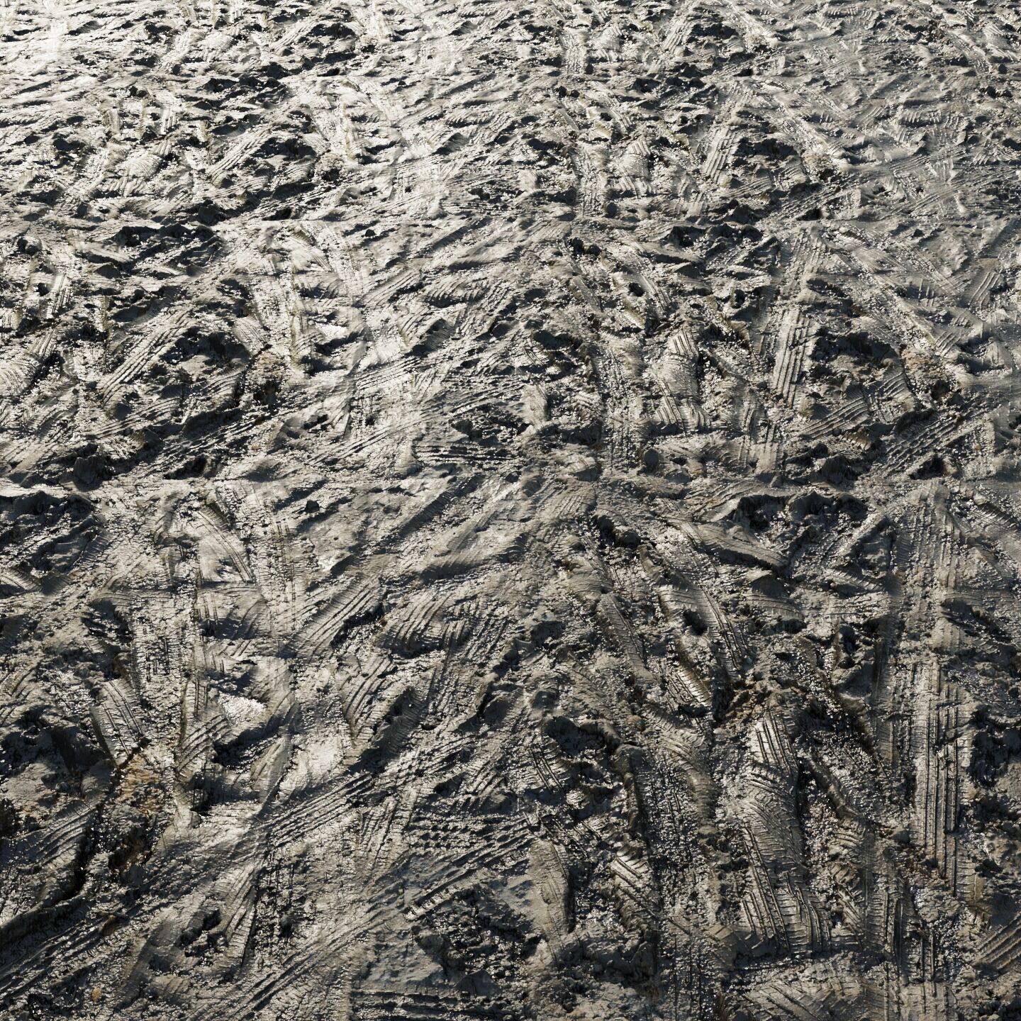 Wet mud material 05 Low-poly 3D model_10