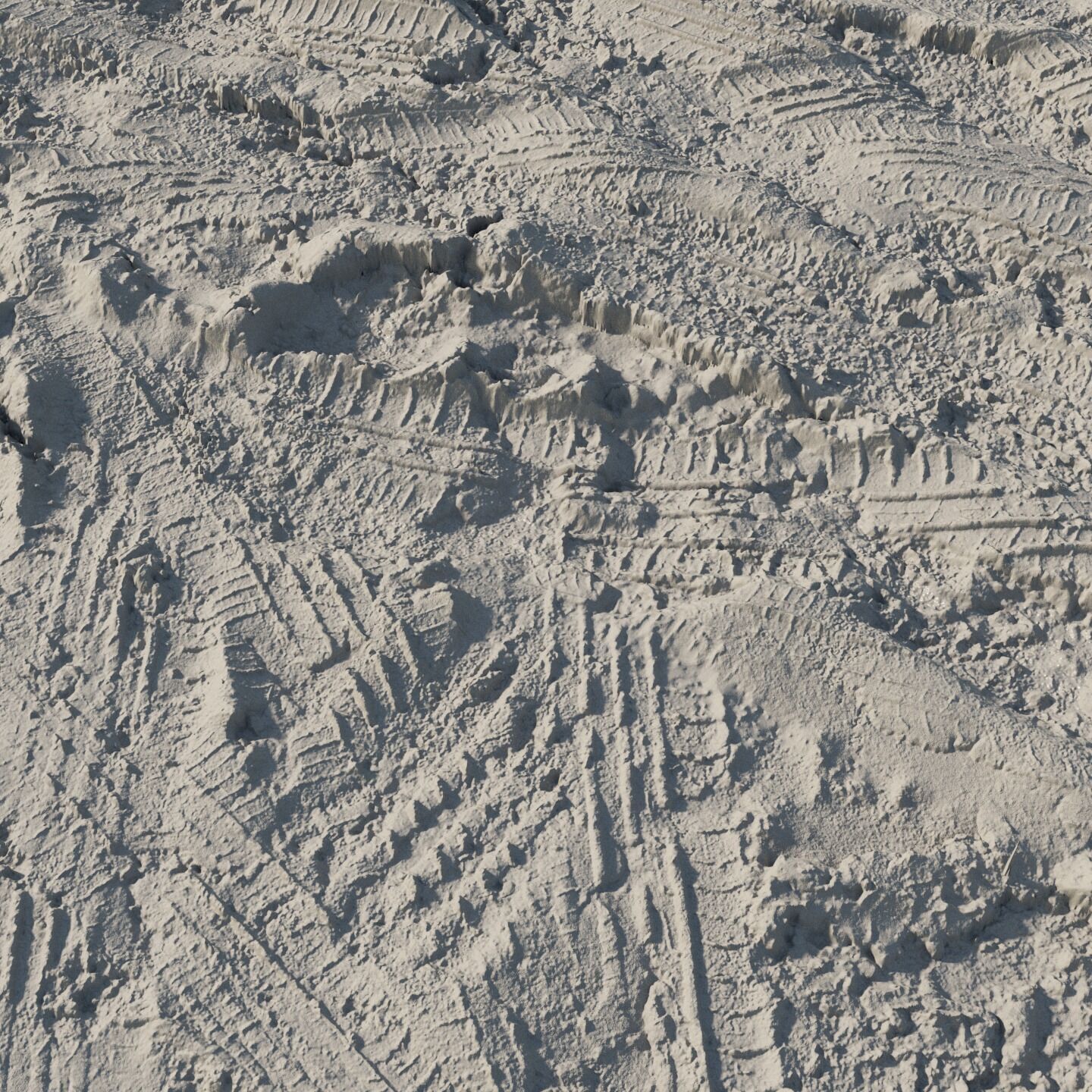 Wet mud material 05 Low-poly 3D model_6