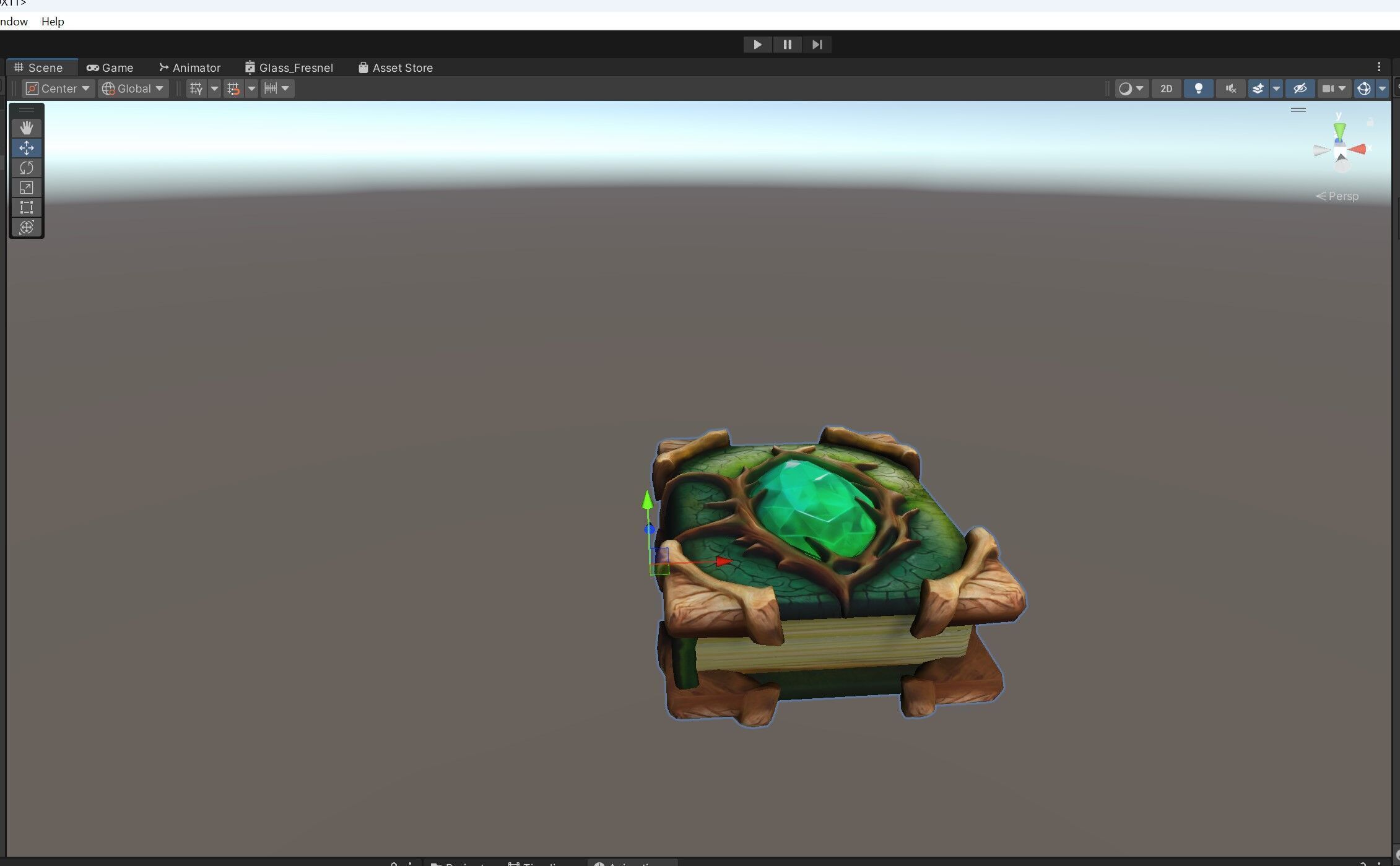 Lowpoly Stylized Nature Spellbook Animated GameReady 3D model Low-poly 3D model_9