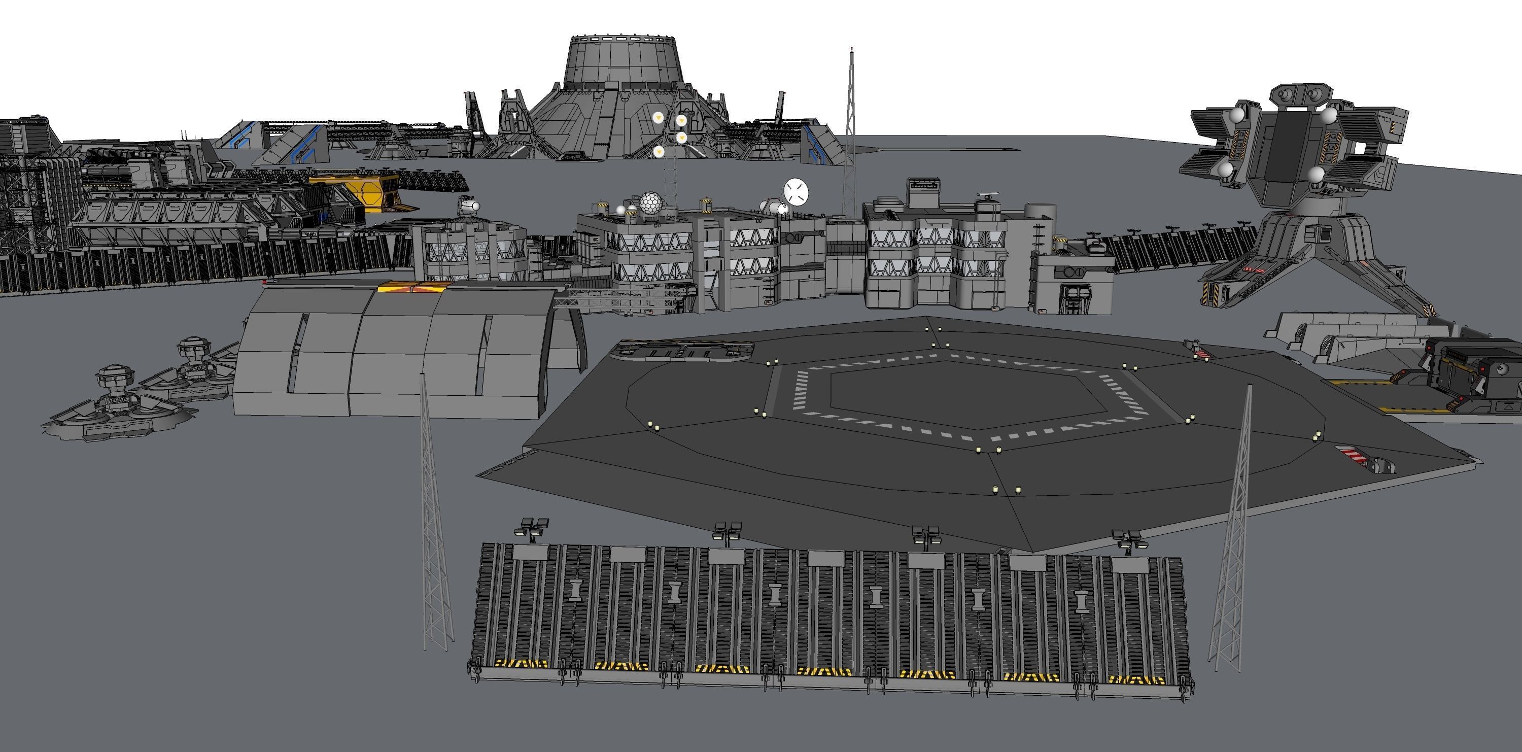Lv-426 Colonial Hadleys Hope 3D model_33
