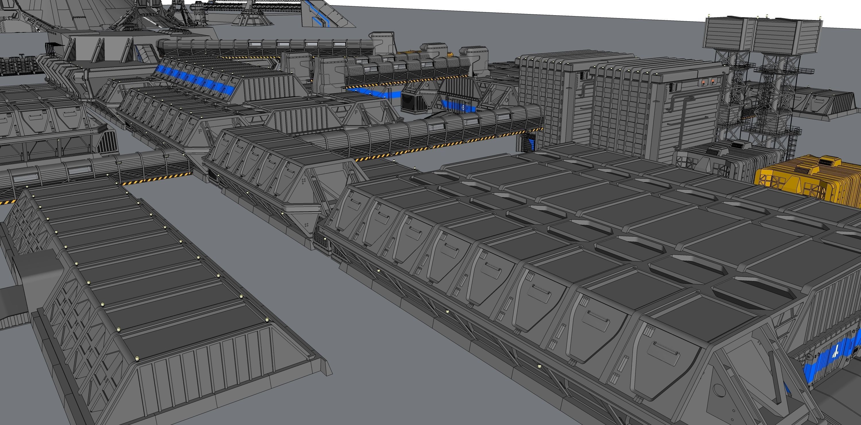 Lv-426 Colonial Hadleys Hope 3D model_9