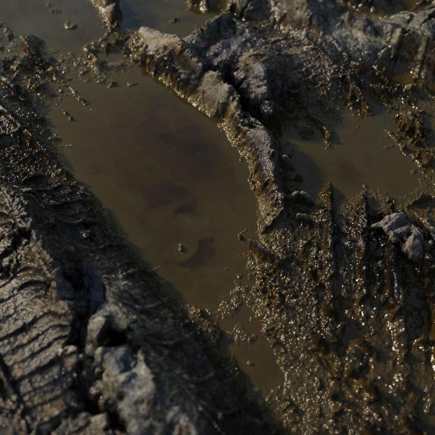 Wet Mud Puddle material 06 Texture_11